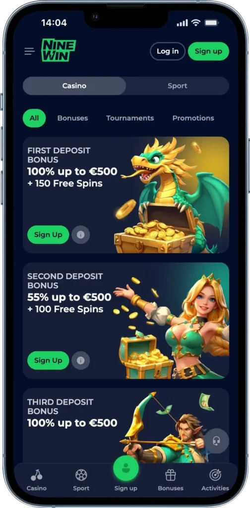 ninewin casino app