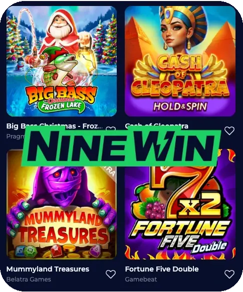 ninewin casino top games